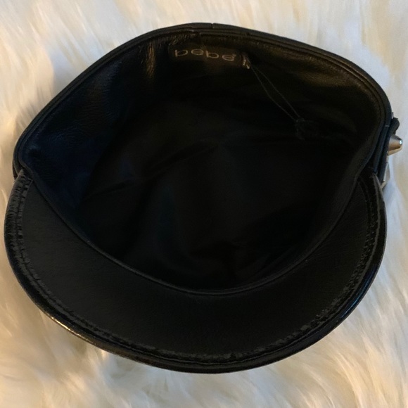Vintage bebe Black Leather Hat